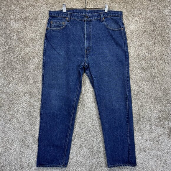 VTG Levis Jeans Mens 40x30 Blue 505-0217 Straight Made In USA Medium Wash Denim - Picture 2 of 9
